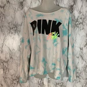 Pink vs Victoria’s Secret Blue Tye Dye Pullover